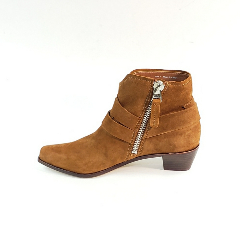 Dolce Vita Ankle Booties Block Heel Buckle Zip - Picture 8 of 8